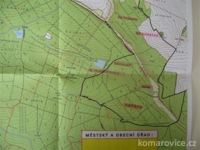 MAPA OBCE S MÍSTNÍMI NÁZVY